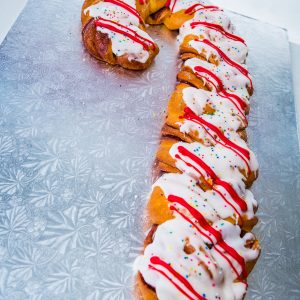 Candy Cane King Cake